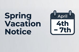 Spring Vacation Notice 2026
